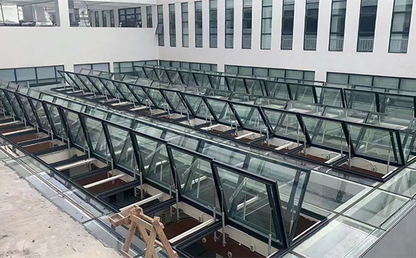 百安科技有限公司近期韩城排烟窗项目案例分享